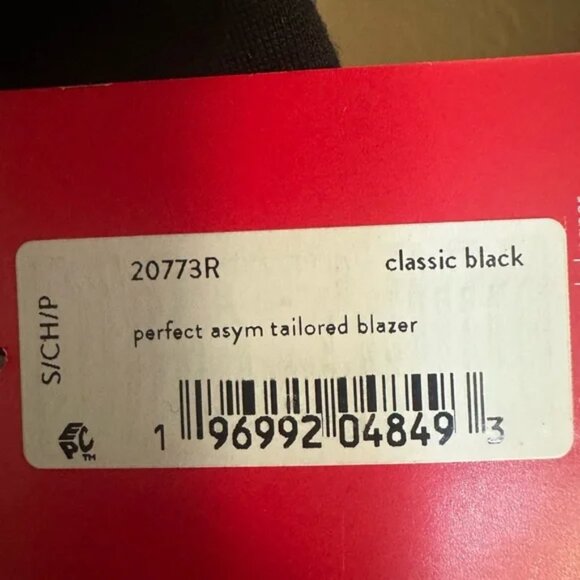 Spanx Perfect Asymmetrical Blazer Black Women's Size S NWT - Picture 13 of 13